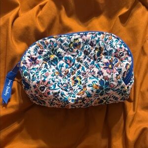 Vera Bradley Blue Floral Quilted Pouch